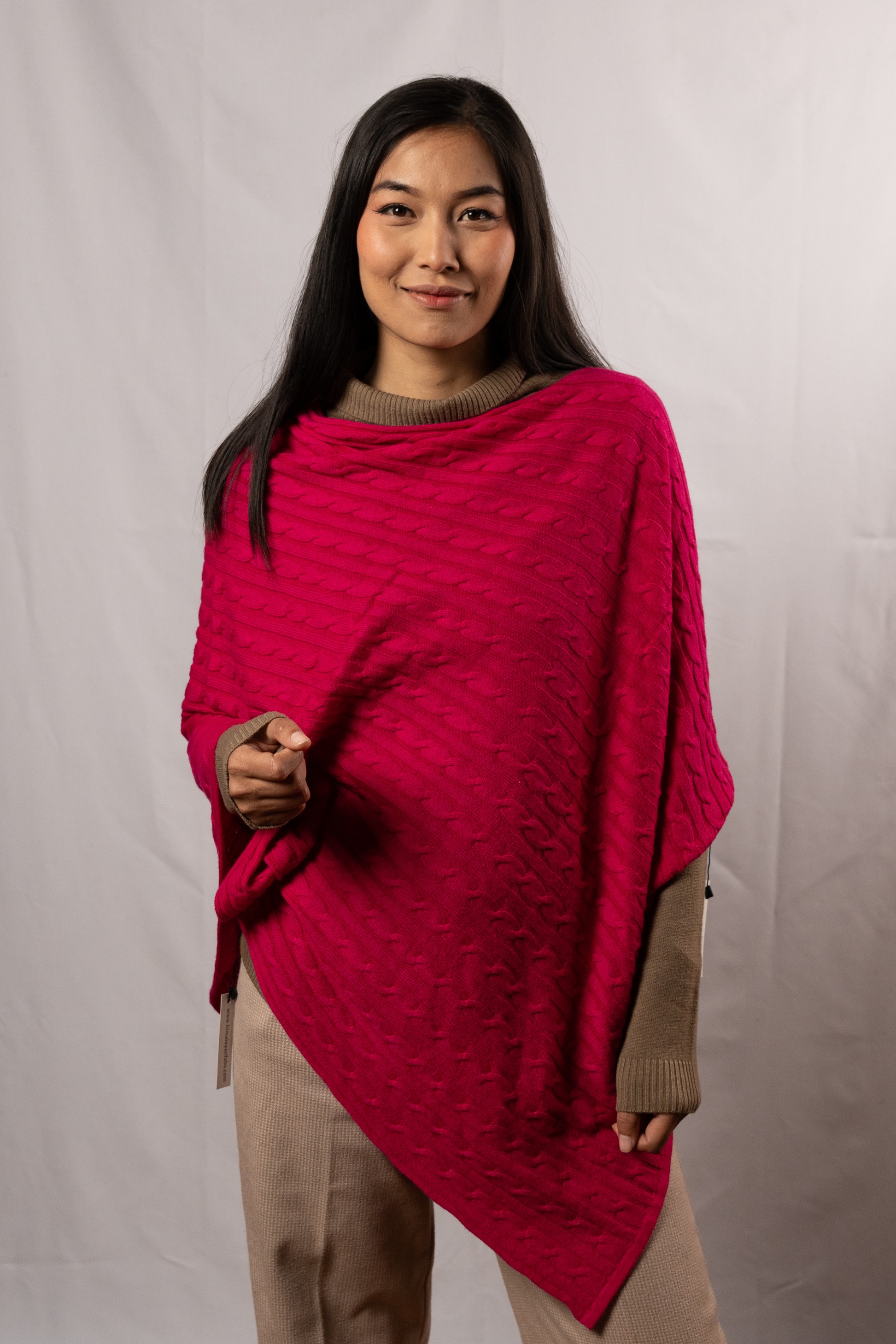  Cashmere Design Poncho (255)